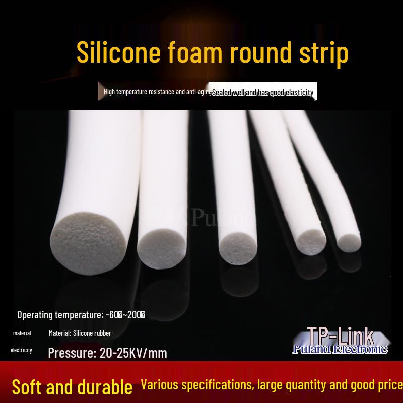 

Высокотемпературная уплотнительная лента из силиконовой губки (1-30 мм) Diameter 4mm (1 meter)