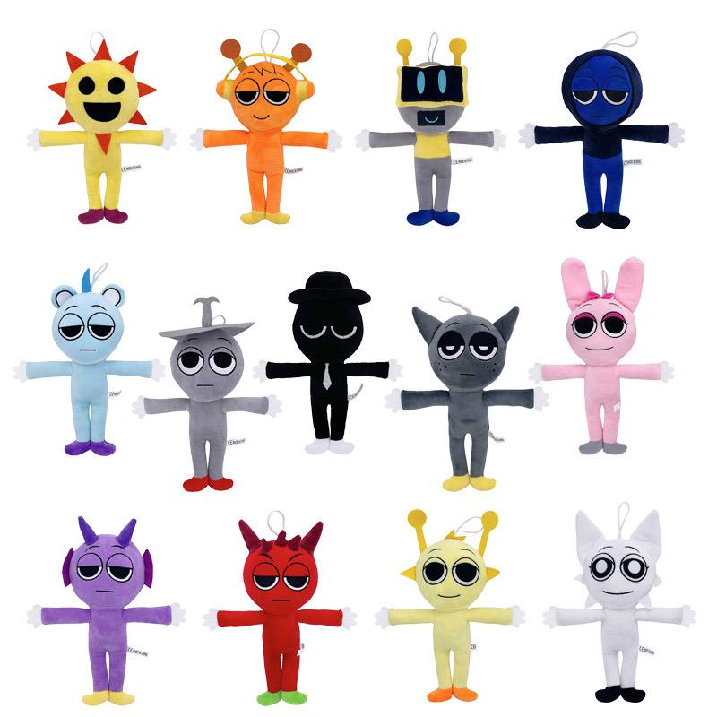 Juguetes de Peluche Sprunki Muñeco de Peluche Sprunki Cantantes Oren Wenda Dibujos Animados Almohada de Peluche Regalos de Cumpleaños y Navidad para Niños