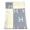 Hermes Avalon Plaid Logo Blanket Interior Throw Plaid Blanket