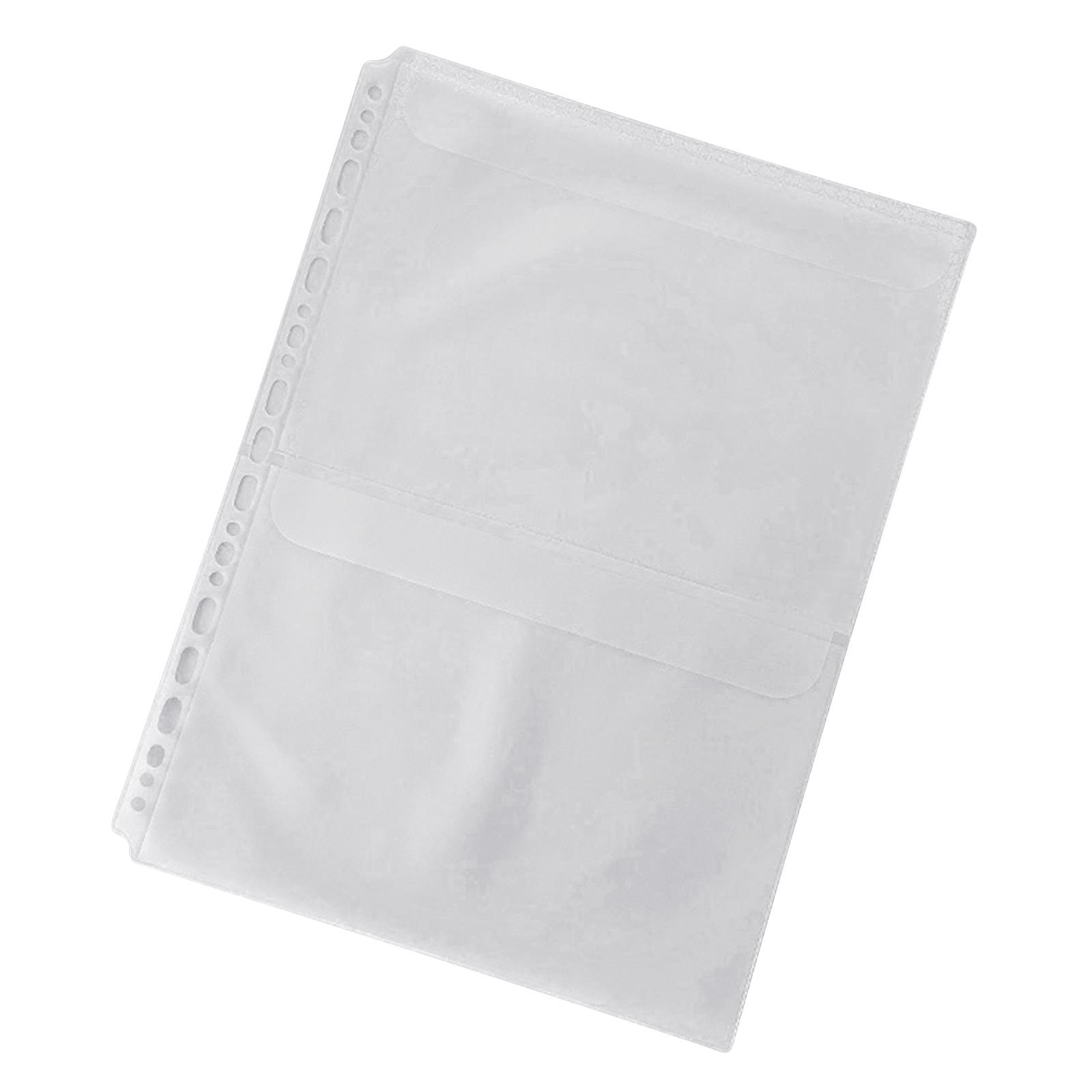 Папка-регистратор формата Letter, расширяющиеся органайзеры для документов, многоразовая папка с 4 кольцами, предварительно перфорированный прозрачный карман из ПВХ B