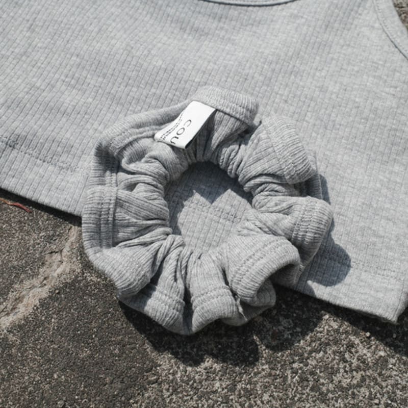 COURBUI Ribbed Binding Scrunchie (5colors)