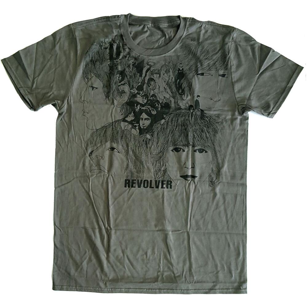The Beatles - Revolver Album Cover -Charcoal Grey  t-shirt Unisex T-Shirt S
