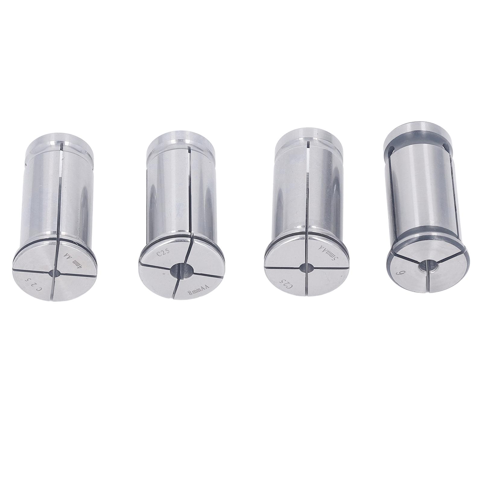 

4 шт. Цанга для шлифовальной машины серии C25, высокоточная цанга для шлифовального станка с прямым хвостовиком