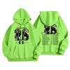 Unisex Casual Hooded Pullover Sweatshirt Long Sleeve Loose Fit Letter Print