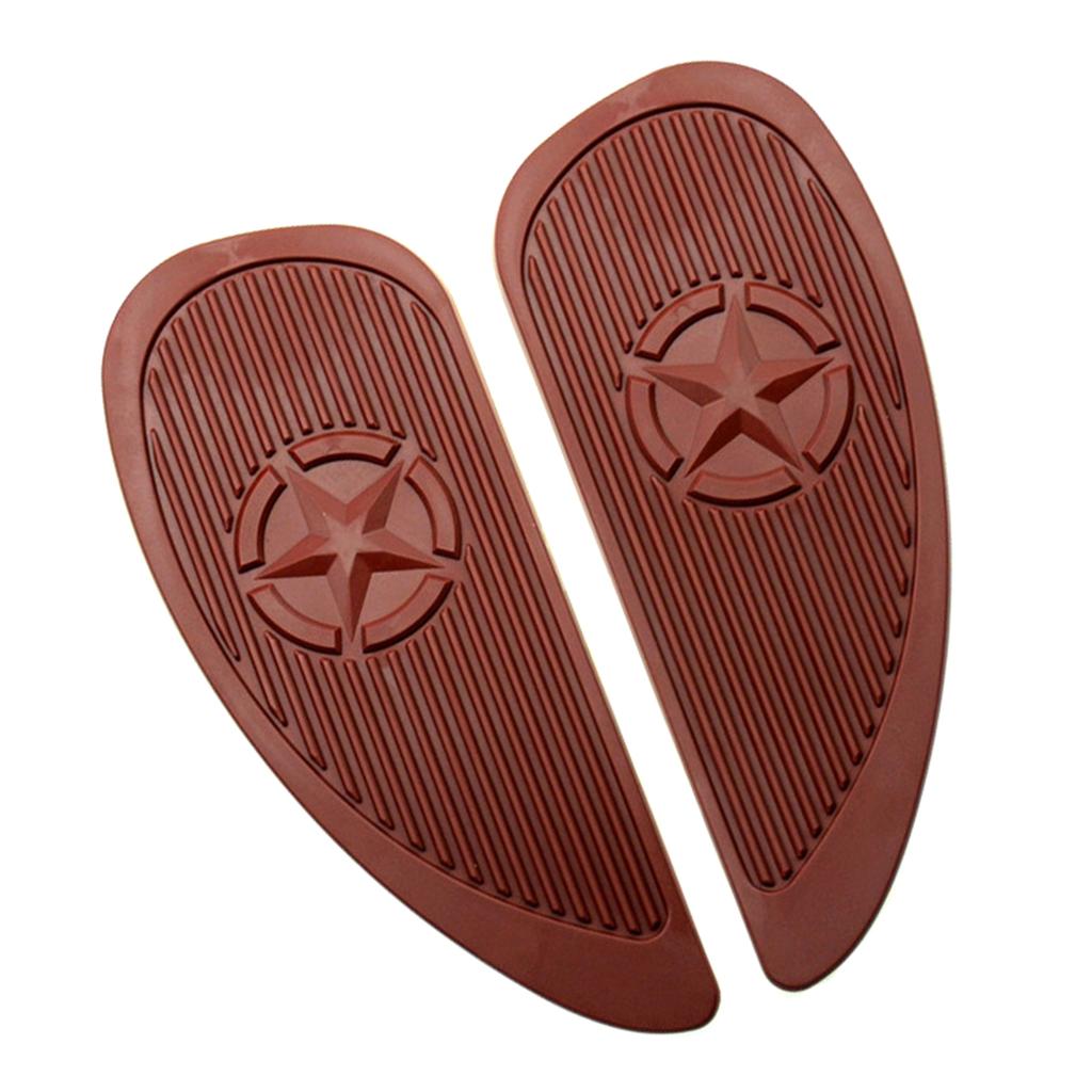 Motorcycle Tank Pad Universal Tank Pad Sticker Decal Rubber Tank Protector Anti-slip Pad Easy Installation Universal