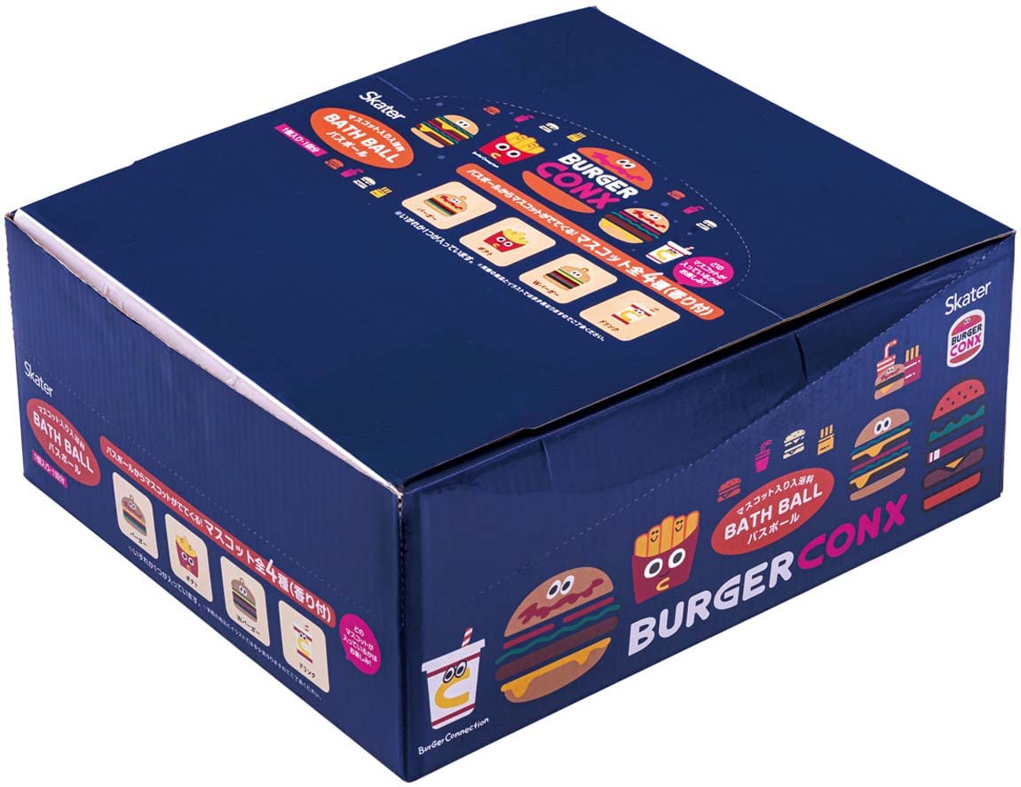 

Добавки для ванны Skater Mascot, набор из 20 штук, шарики для ванны Burger Conks, бомбочки для ванны, SET1030-A