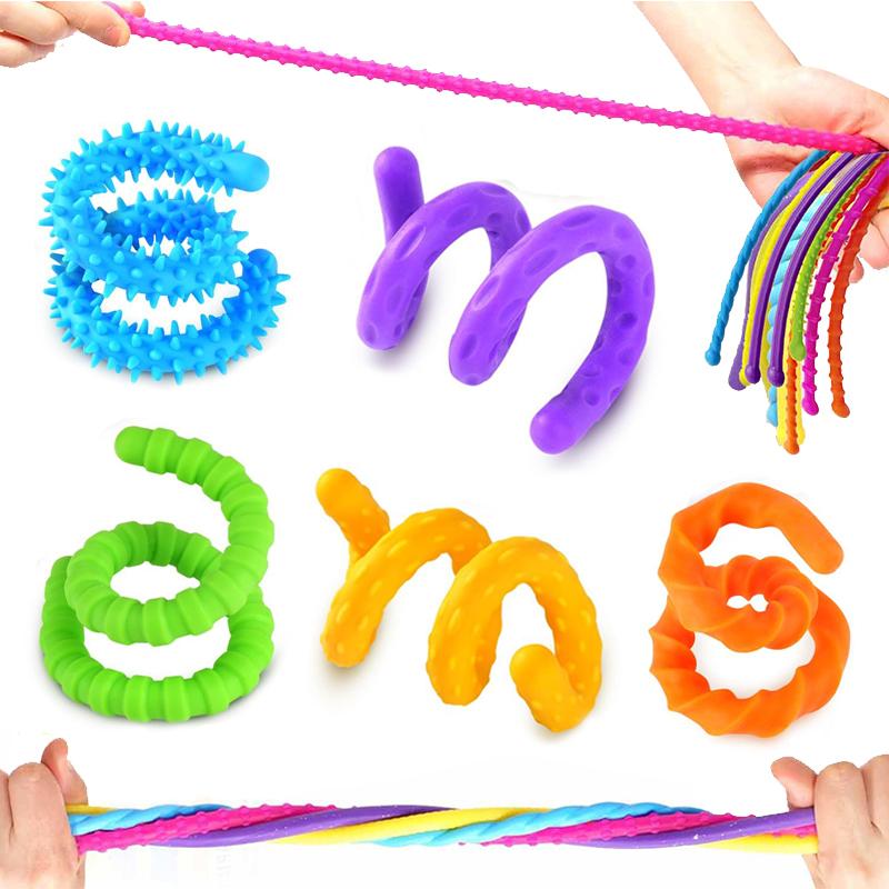 Fidget Toys Sensory Sticks Autism Textured Calming Sensory Toys Classroom Student Anxiety Relief Travel Activity Relaxation Toys