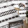 Tribe Ethnic Black Geometrické postavy Tyl Závesy do obývačky Kuchyňa Spálňa Priesvitný tyl pre kaviareň Hotel Moderná výzdoba domova