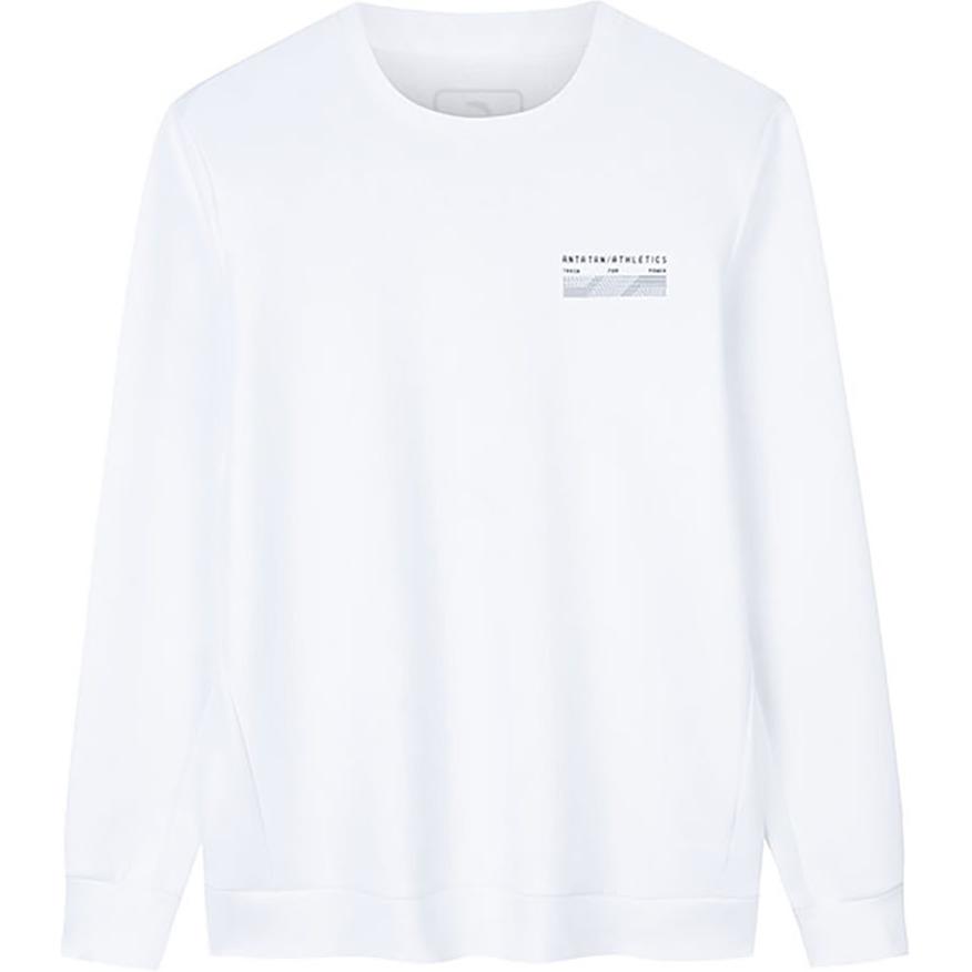 

Anta Slim Fit Sports Warm Hoodie Men hoodies Pure-White 152447747-1 L