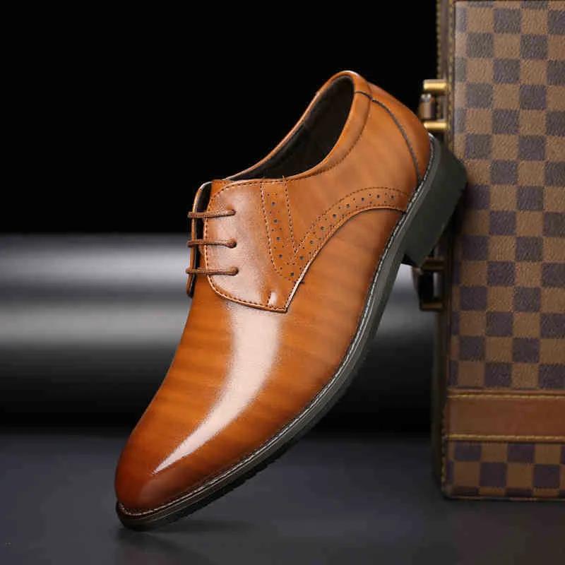 Klasické Pánske Spoločenské Topánky Špicatá Špička Mäkká Podrážka Business Casual Pánske Formálne Topánky Pánske Kancelárske Mokasíny Svadobná Párty Oxfordy Topánky