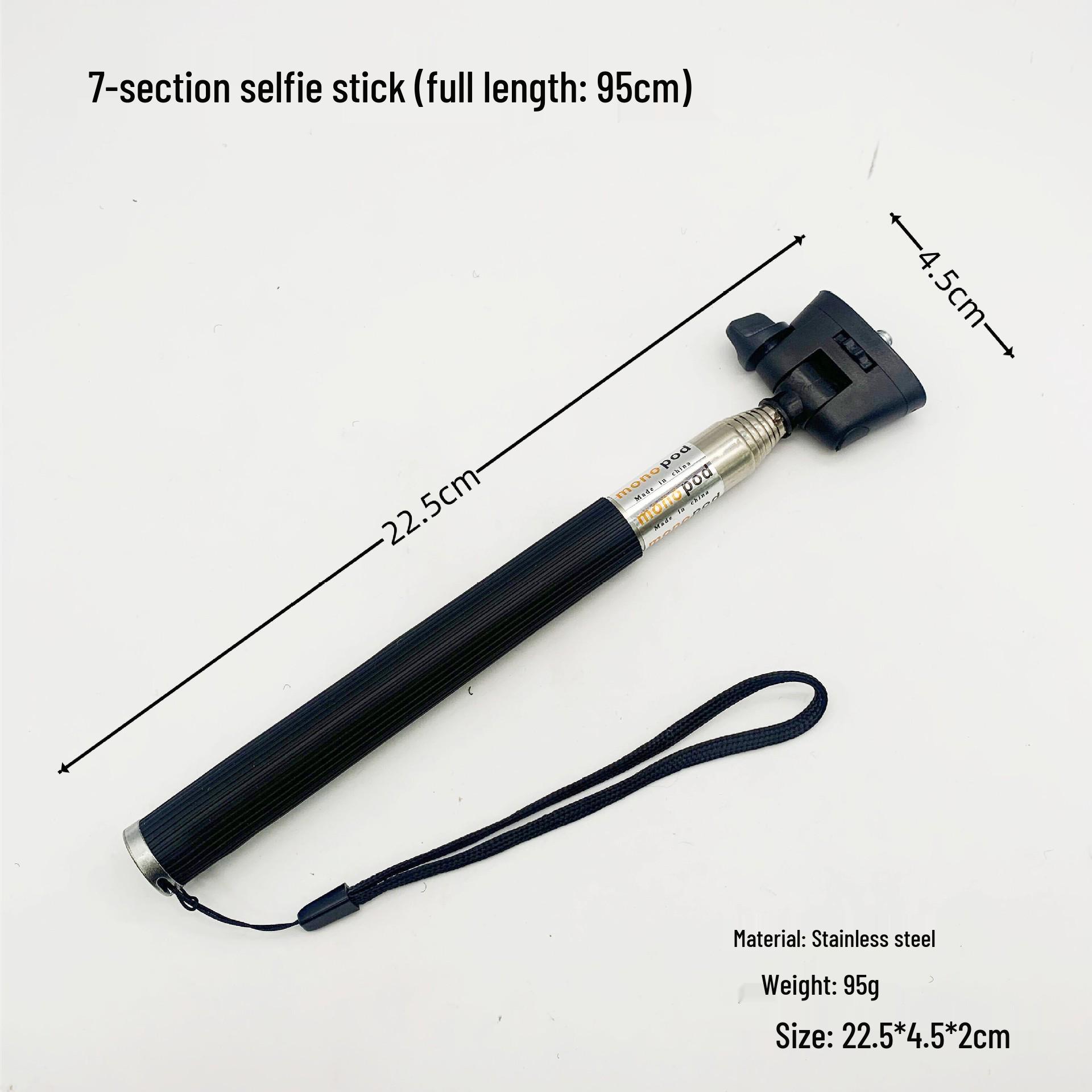 

7-Section Stainless Steel Selfie Stick for GoPro & Sports Cameras