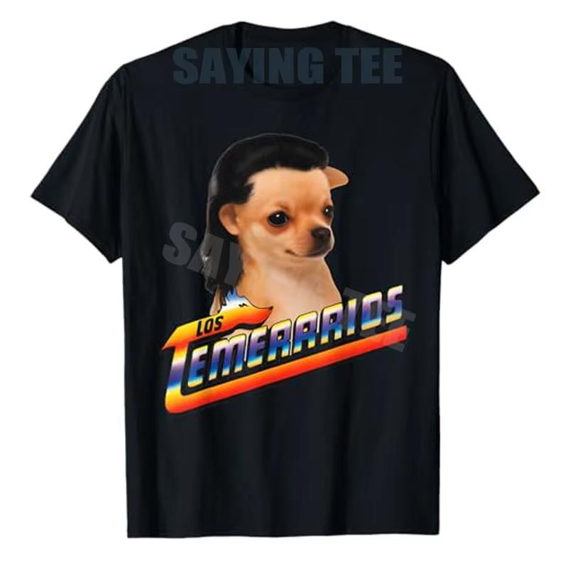 

Unisex Clothing Unisex Los Temerarios Dog Funny Meme TShirt Cute Dog Variation Brainrot Graphic Outfit Humorous Art Novelty Saying S
