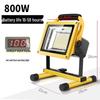 Rechargeable LED Floodlight: Strong Outdoor Emergency Light for Construction, Power Outages, Camping, Handheld Household Use