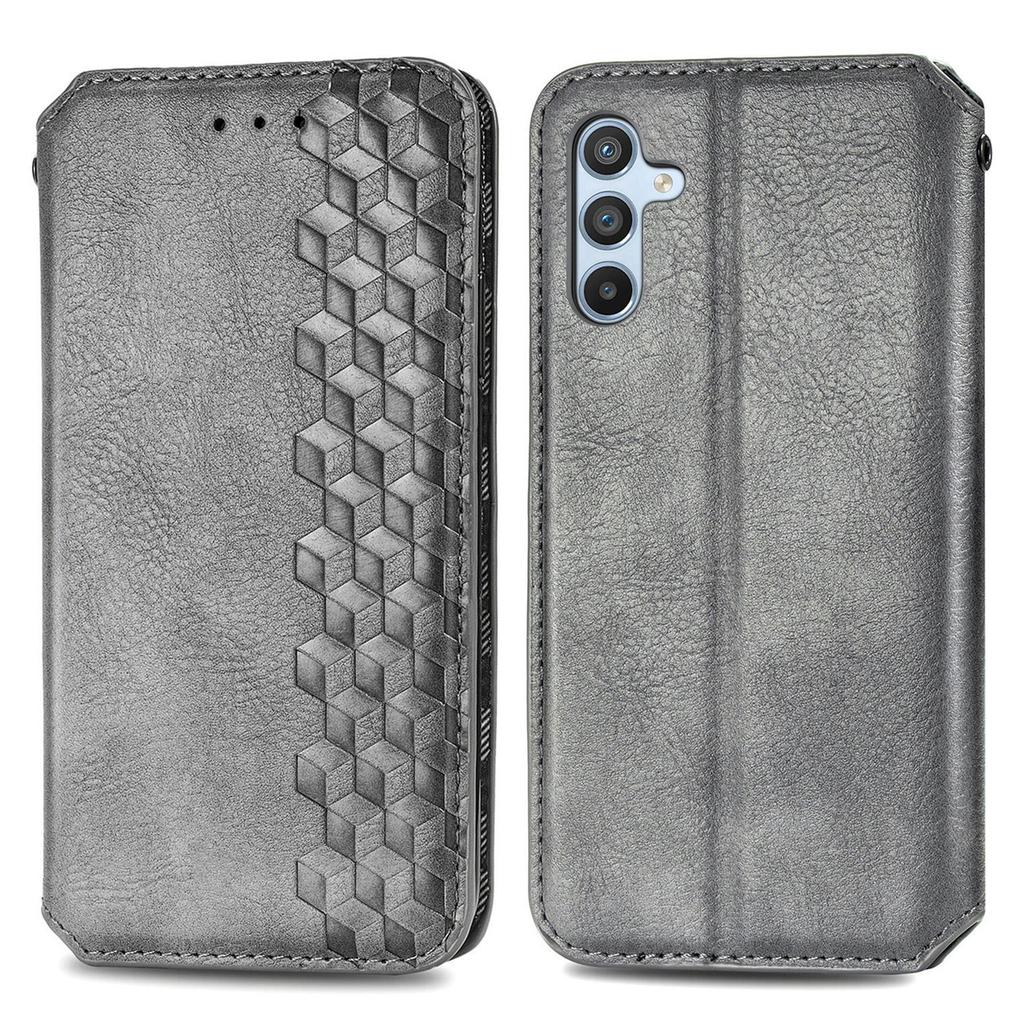For Samsung Galaxy A36 5G PU Leather Case Rhombus Imprint Wallet Stand Phone Cover