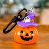 1/6Pcs Cartoon Halloween Keychain Cute Pumpkin Ghost Car Keyring Bag Earphone Cover Pendant Decoration Couple Friends Gifts