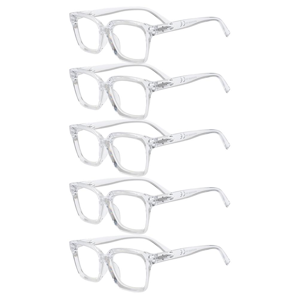 

Fashionable Square Reading Glasses, Unisex Design, Spring Hinge for Comfort, Blue Light Blocking, Snug Fit +1.0 To +3.0 150