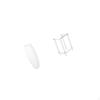 Minimalist Acrylic Floor Lamp with Paper Shade And Clear End Table for Hotel Home Decor