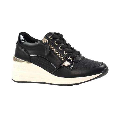 Lunar Womens/Ladies Juno Wedge Trainers cm nero
