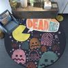 Pac‑Man,Round Area Rug,Carpet Rug for Living Room Bedroom Sofa Playroom Decor,Non-slip Floor Mat