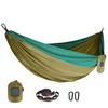 Outdoor Single Camping Hammock, Color Nylon Parachute Fabric, High Strength Portable Hanging Bed
