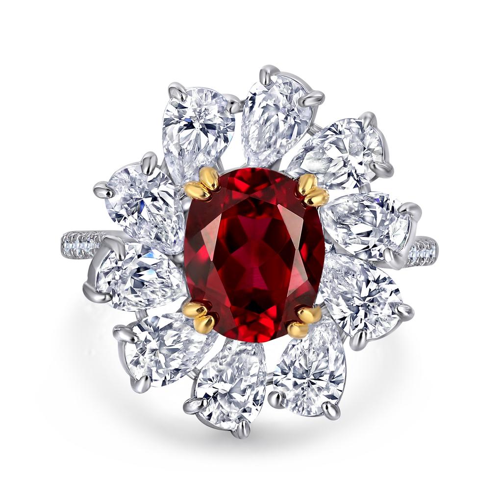 Lindon Classic 925 Sterling Silver Zircon Ring Ladies Jewelry Wedding Promise Party Gift