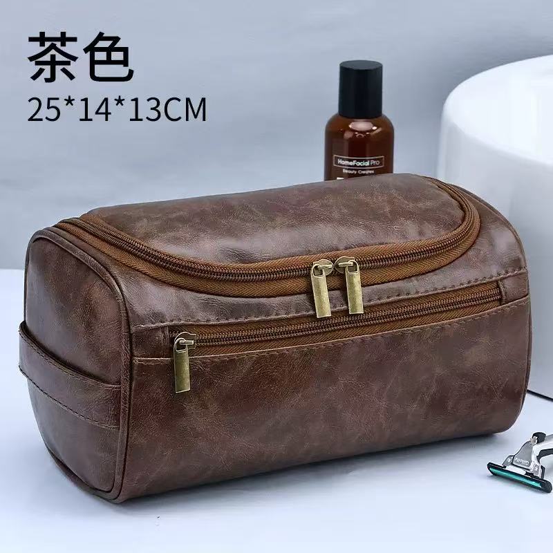 

Large Capacity Cosmetic Bag Men Women Dopp Kit Hanging Makeup Storage Bag Wash Organizer Travel Toiletry Bag For Business кавовий