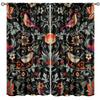 Tenda Retro Finestre William Morris con Motivo Botanico, Tenda Oscurante William Morris Arte Floreale 2 Pannelli