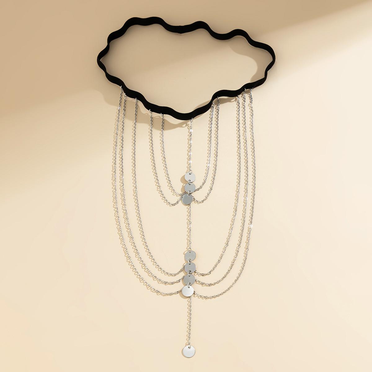 Wind Sexy Pure Desire Butterfly Tassel Elastic Thigh Chain Leg Chain Female Sweet Cool Star Chain Leg Ring specification