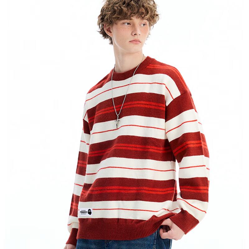 Fingercroxx Unisex Striped Pullover Sweater