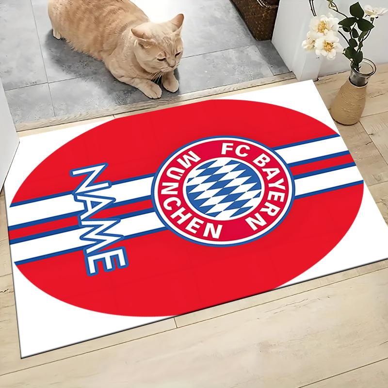 Custom Name Bayern Munich Crest Carpet Rug Customizable Soft Washable Anti-Slip Home Living Room Sofa Mats Personalized Rug. 0909210