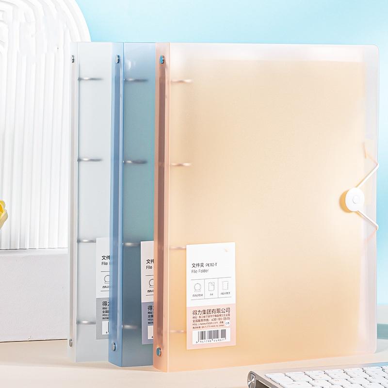 Multifunctional PP Storage Booklet Loose Leaf A4 Binder Family ID Storage Bag Dustproof Photo Album School