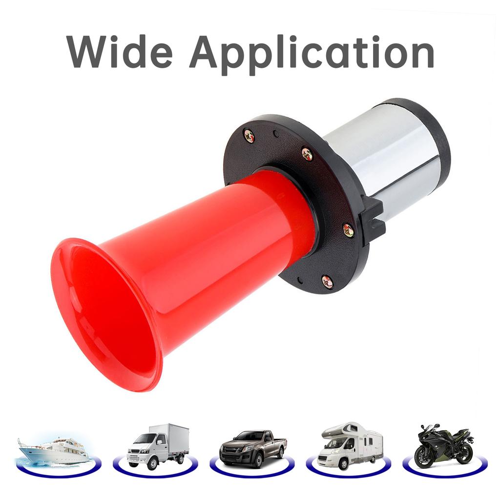 12V 110dB Super Loud OOGA Vintage Classic Air Horn Complete Kit with Button Wiring Harness Wear-resistant for Car Motorcycle Truck
