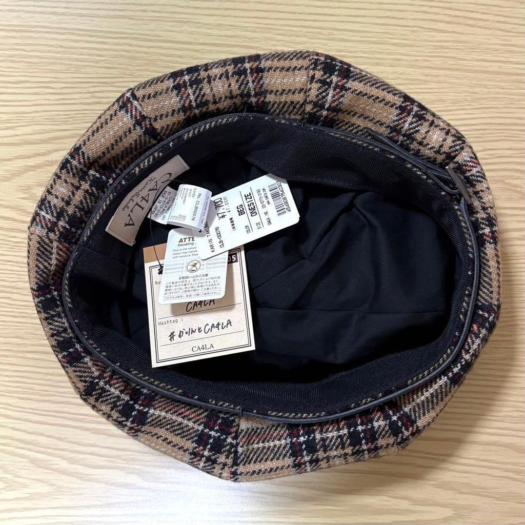 Used Takubo Karin CA4LA Collaboration Beret Check