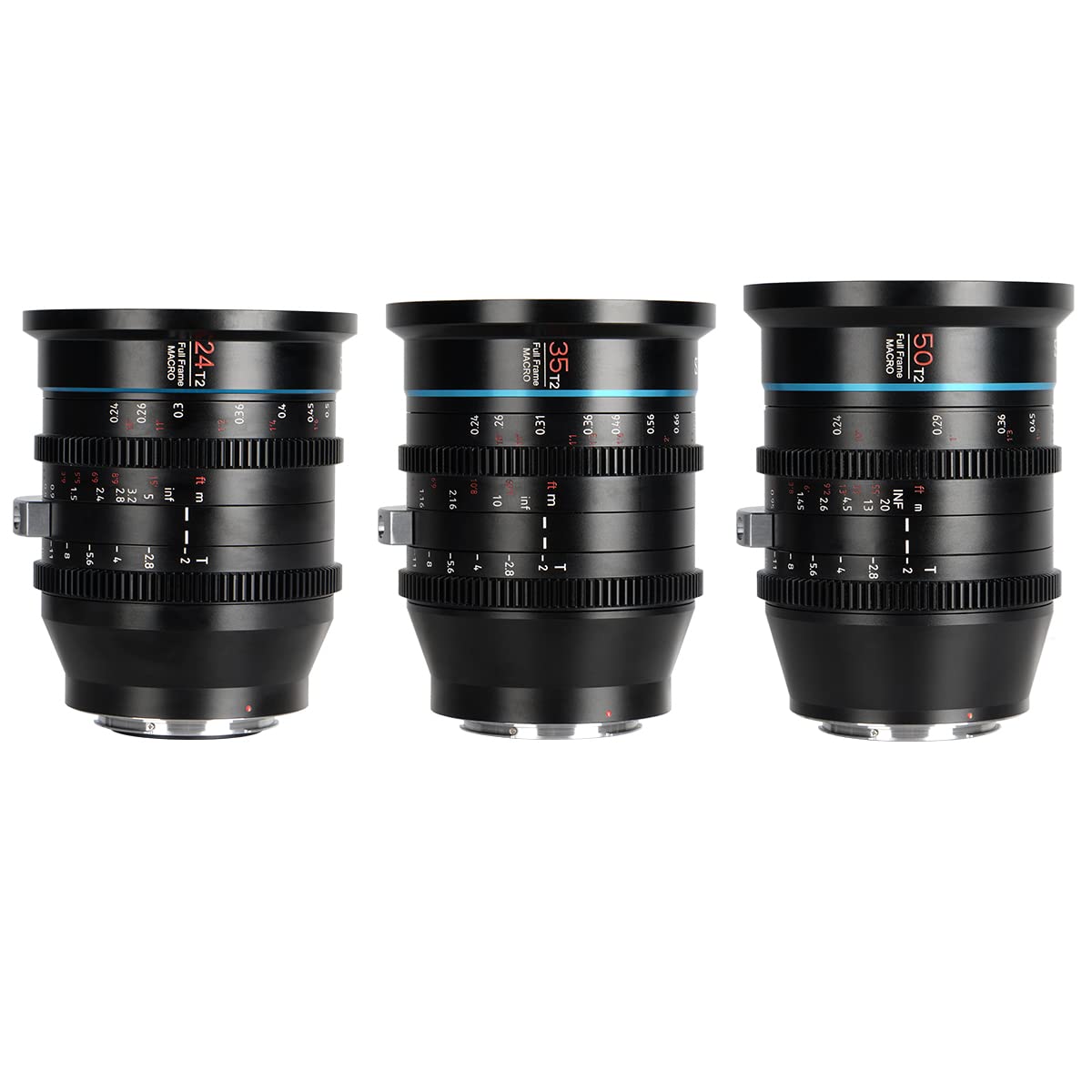 

SIRUI Jupiter Macro T2 Full Frame Cine Prime Lens Set 50mm Cinema Lens for PL Mount Cameras (24mm, 35mm, Set)
