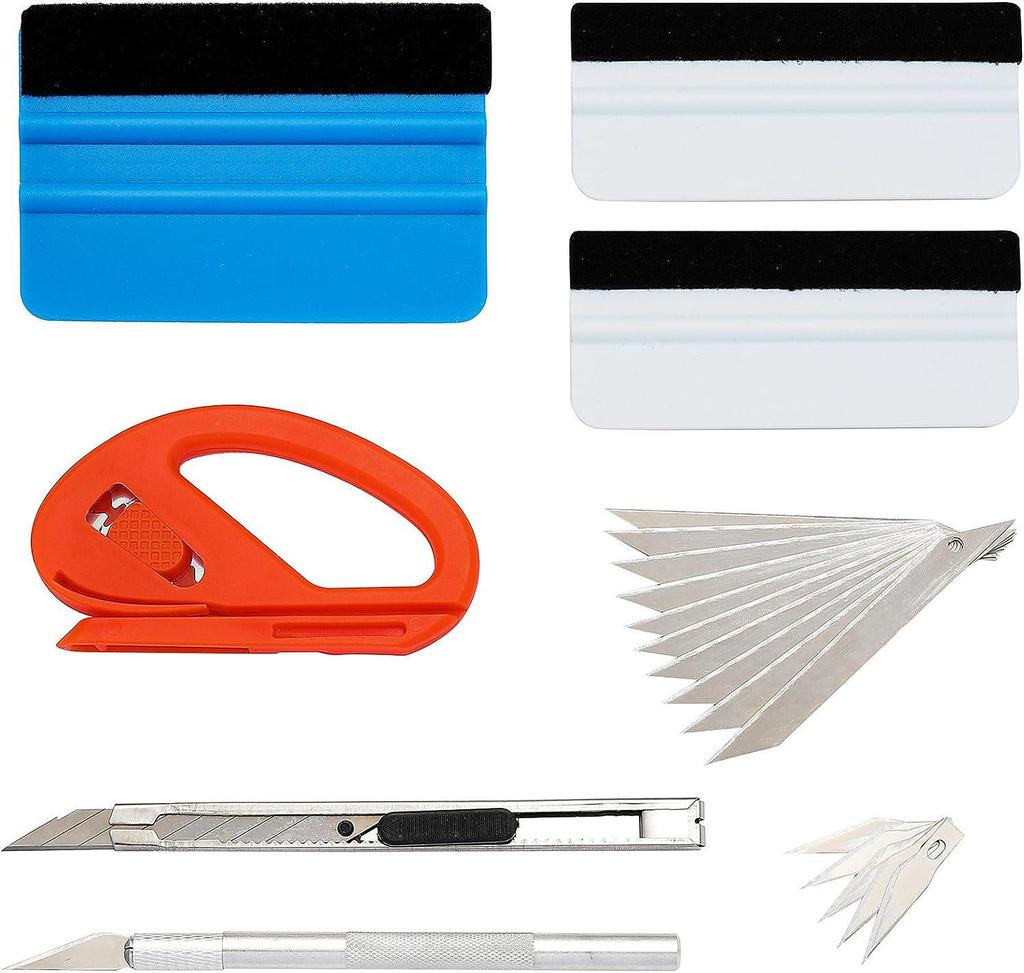 Car Window Sun Film Application Tool Set - Cow Tendon Scraper