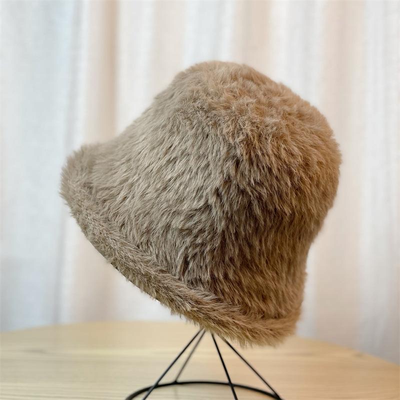 

Плюшевая панама женская осенне-зимняя новая повседневная панама зимняя плюшевая шапка ONE SIZE