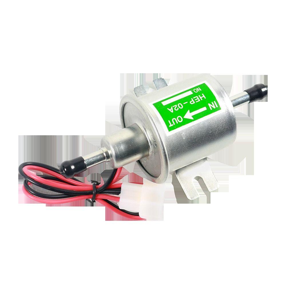 Universal 12V Electric Fuel Pump Inline Transfer Low Pressure Fuel Pump For Gasoline Diesel Carburetor Lawnmower 25 4 Psi Hep 02a Mumu 87908882