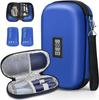 Insulin Cooler Travel Case Mini Insulin Cooler Bag Heat Insulation Temperature Display Medicine Diabetic Supplies Travel Case