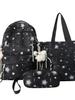 Starry Night Girl Backpack With Nylon For School And Education