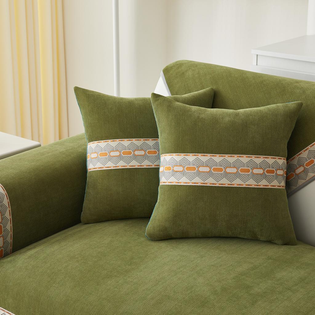 Leichter Luxus Chenille Sofakissen Neuer Stil Sofakissen Vier Jahreszeiten Universal Einfacher Sofakissenbezug Handtuch