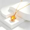 Elegant Chinese Style Oval Jade Necklace with Full Diamond Clavicle Chain