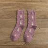 Women Socks Autumn And Winter Thicken Wool Middle Tube Socks Cute Cartoon Cat Printing Japanese College Style Loose Stockings