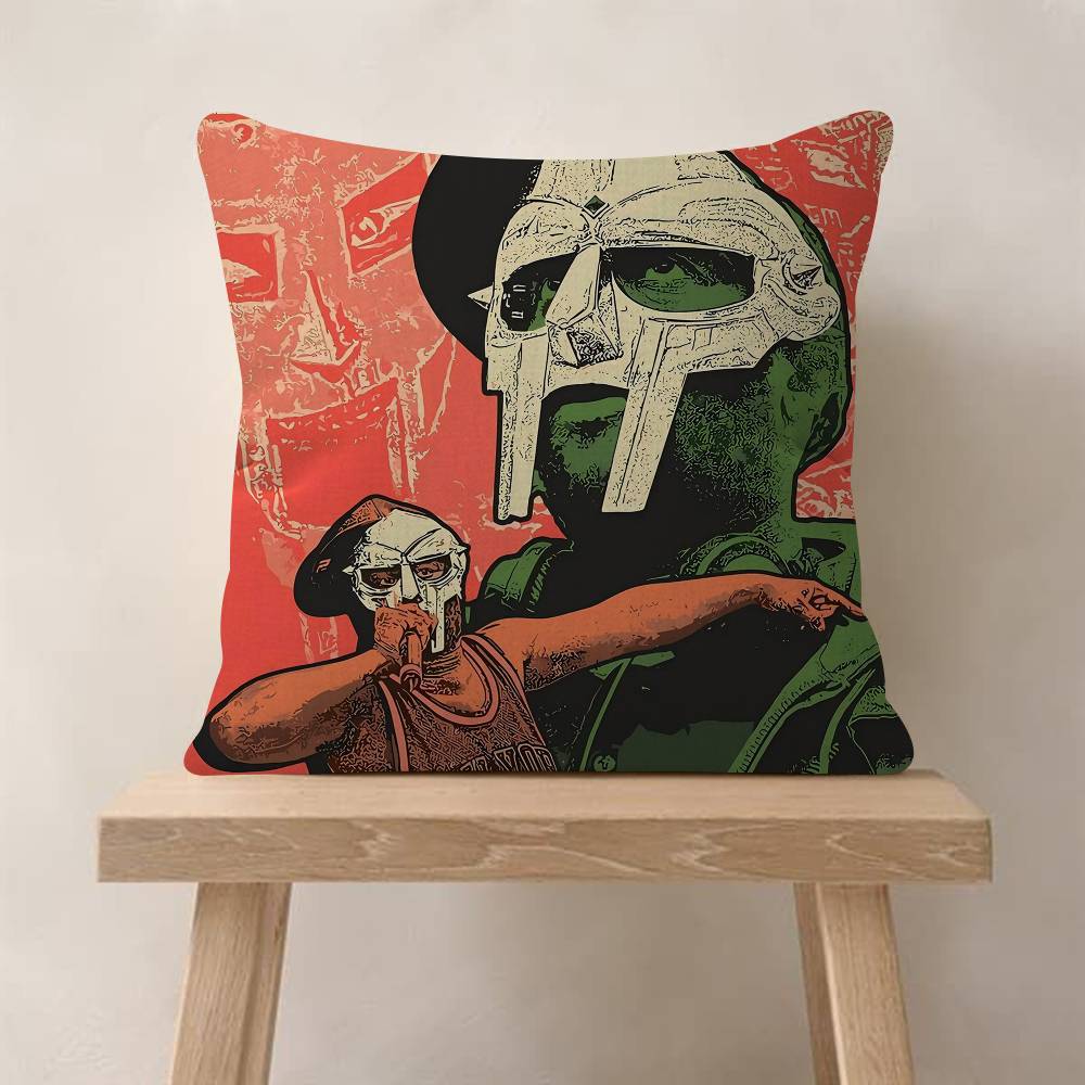 

MF DDOOM Music Pop Album Maple Design Cushion Cover Happy Autumn Harvest Decor Holiday Decorati Pillow Cover 30x30 cm