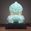 Nine Dragons Wealth-Attracting Jade Cauldron Ornament for Entryway, Living Room, or Office Desk - High-End Opening Gift