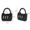 3 Dial Luggage Travel Digit Number Code Lock Combination Padlock Safe Lock For Gym Digital Locker Suitcase Drawer Lock Hardware