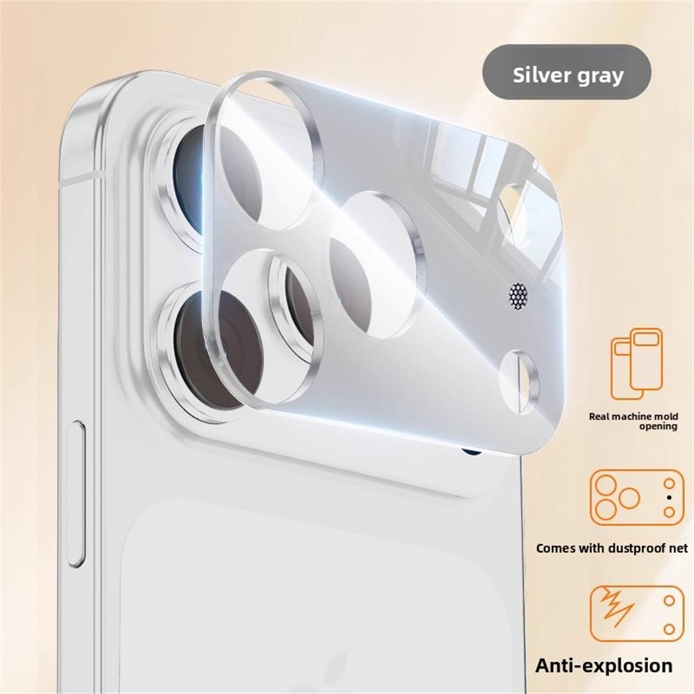 

Aluminum Metal Camera Full Coverage Protector Cover For iPhone 17 Pro Max Anti Scratch High Definition Glass Lens Protection Cap iPhone17 Pro