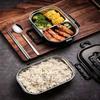 2024 Stainless Steel Lunch Box Portable Business Simple Compartment Bento Box Kitchen Leakproof Food Containers for Men Fitness Meal