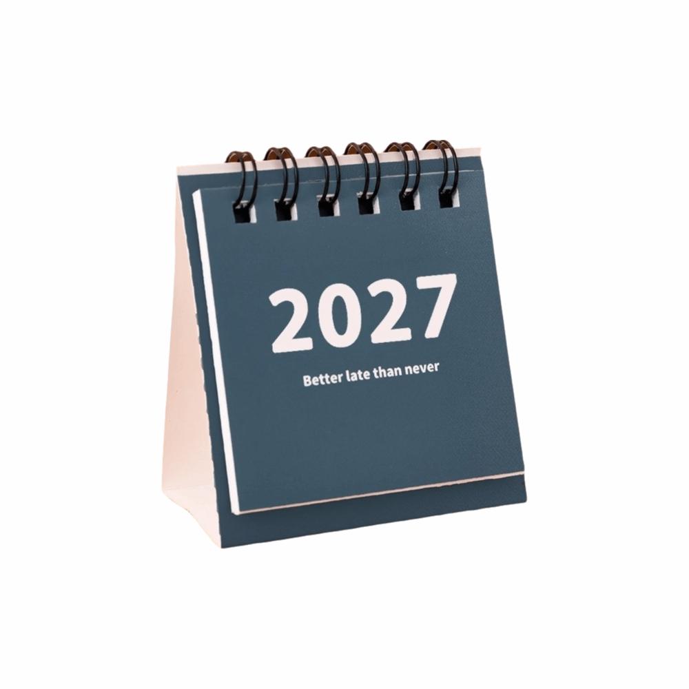 Standing Base 2027 Desk Calendar Mini Standing Calendar Gifts Flip Calendar Home Office