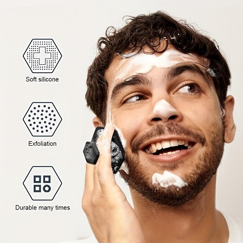 Facial Cleansing Brush, Silicone Micro Facial Deep Cleansing and Exfoliating Tool, Manual Massage Scrub Brush for Facial Beauty