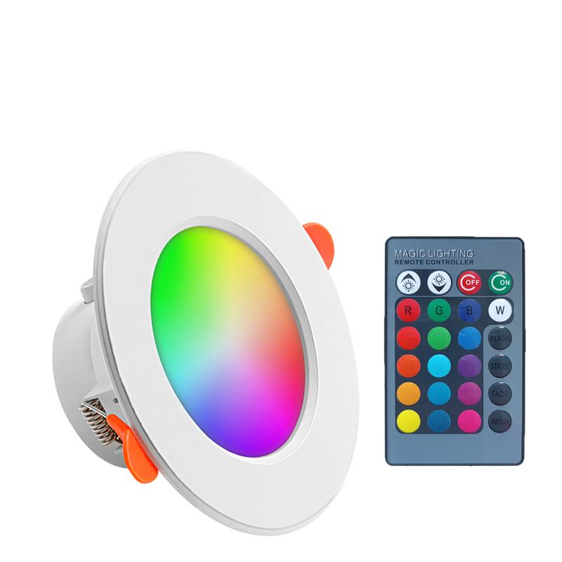 

MARPOU 10 Вт/15 Вт встраиваемые светодиодные точечные светильники для потолка RGB светодиодный светильник для декора комнаты AC 85-220 В холодный теплый белый круглый светодиодный светильник 10w&MULTI